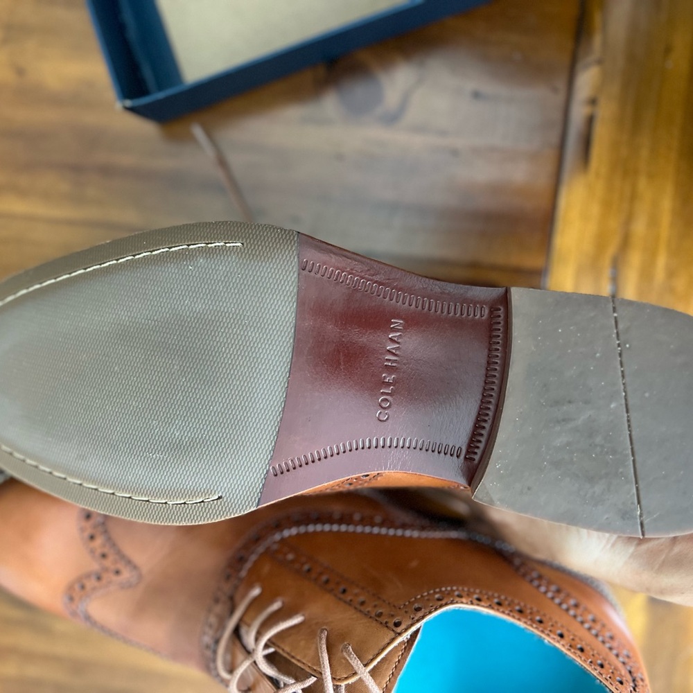 Cole Haan Brown Leather Oxfords - Picture 7 of 9